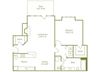 1 Bed 1 Bath Floor Plan 1 Bed 1 Bath Floor Plan at Wynfield Trace, Georgia, 30092